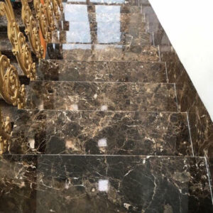 Đá ốp cầu thang DARK EMPERADO