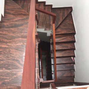 Đá ốp cầu thang ĐỎ SA MẠC