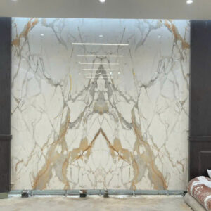 Tranh đá Vân Trắng Vàng